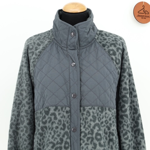 ABERCROMBIE & FITCH Quilted Snap Up Jacket - Picture 6 of 9